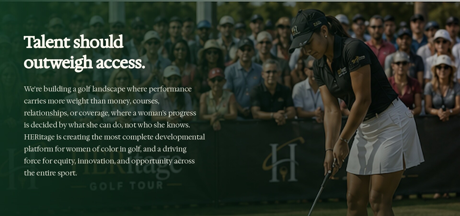 Talent should outweigh access: HERitage Golf Tour's vision for equity and opportunity in women's golf